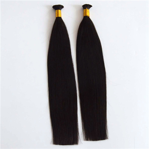 bulk virgin human hair extensions double drawn full ends hair YL326